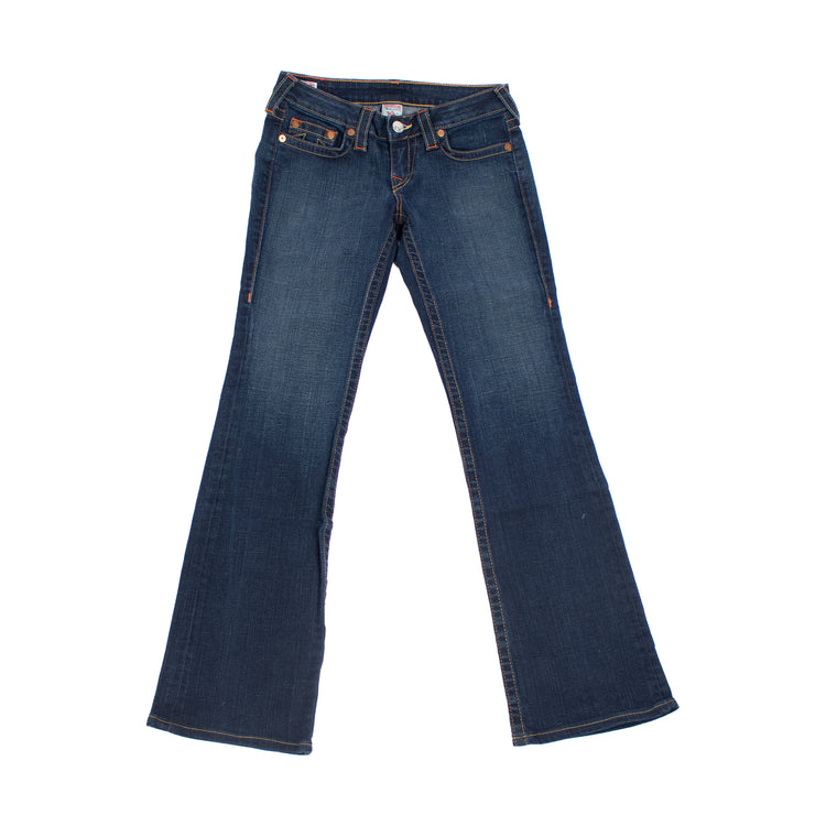 True Religion Bootcut Jeans - Dark Blue - Size 28