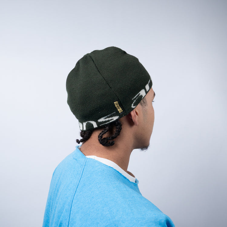 Armani Jeans Beanie – Khaki Grün – One Size