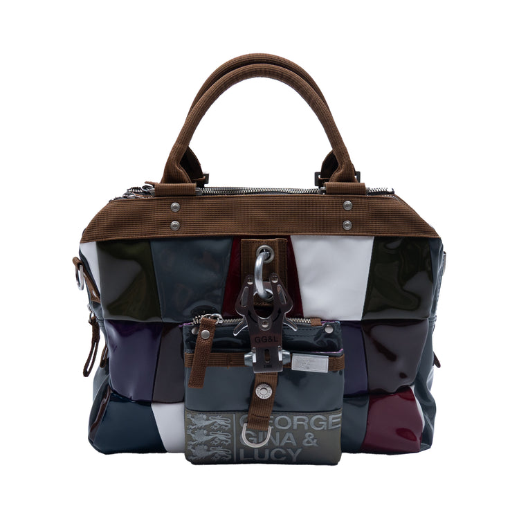 George Gina & Lucy “Miss Perfect” Patchwork Handtasche – Multicolor Lack / Cord – Limited