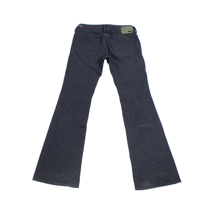 Diesel 2000s Waxed Bootcut Jeans – Dunkelblau - Größe W30/L32