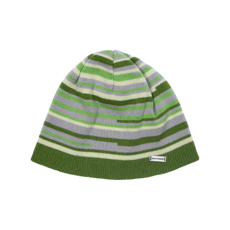 Vintage Y2K Salomon Reversible Skull Toque Beanie – Grün/Lila – One Size