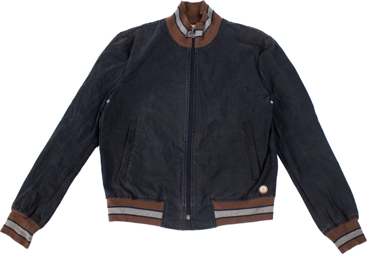 Moncler Vintage Bomberjacke – Blau/Braun - Größe M