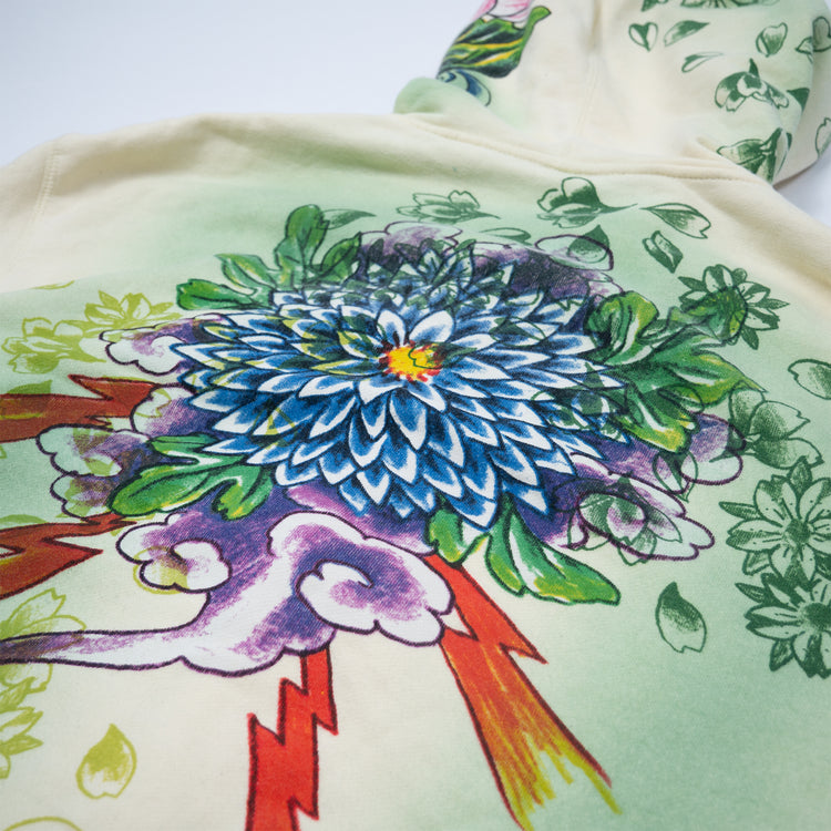 Ed Hardy Zip Hoodie – 2000s Floral Tattoo Look