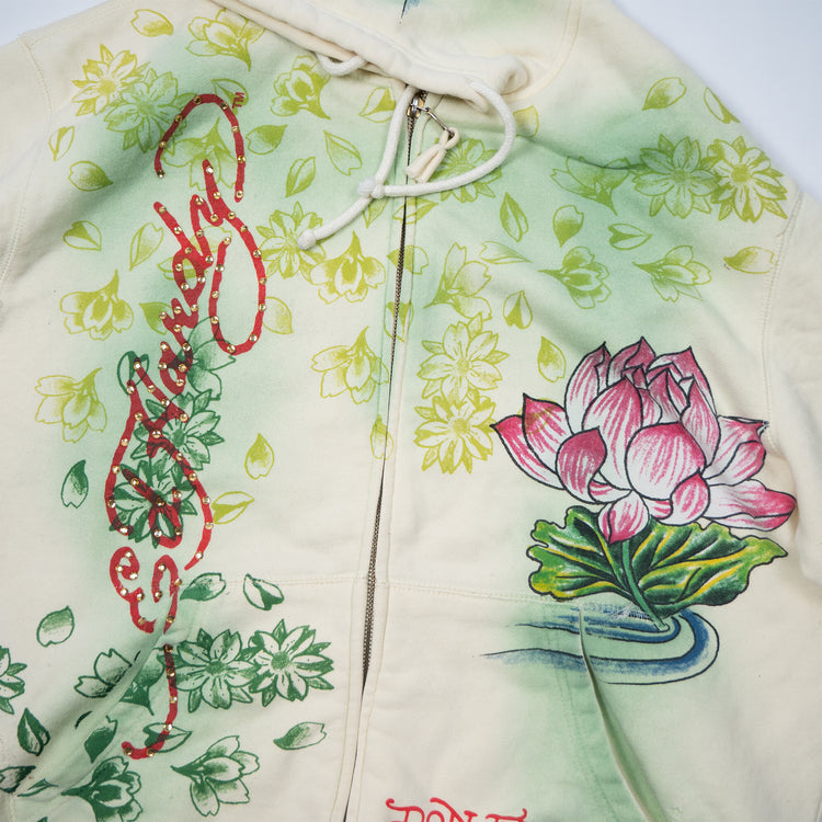 Ed Hardy Zip Hoodie – 2000s Floral Tattoo Look
