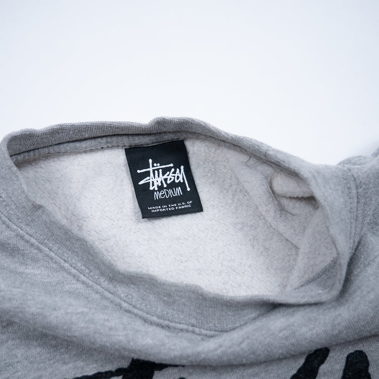 Stüssy Signature Logo Sweatshirt – Grau – Größe M