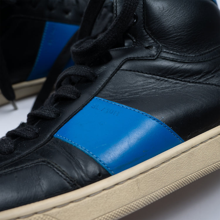 Saint Laurent SL/10H Court Classic High Sneaker – Royal Blue – Größe 41
