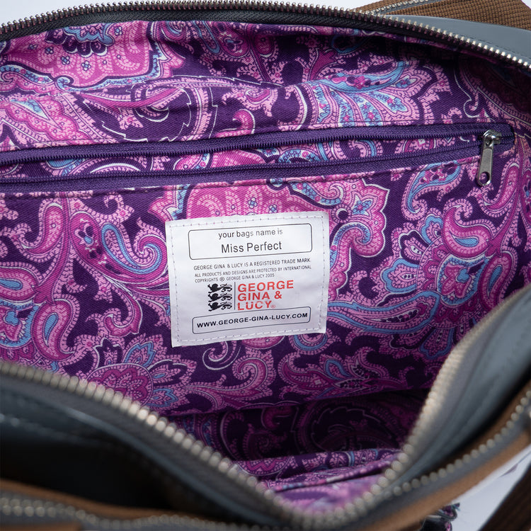 George Gina & Lucy “Miss Perfect” Patchwork Handtasche – Multicolor Lack / Cord – Limited