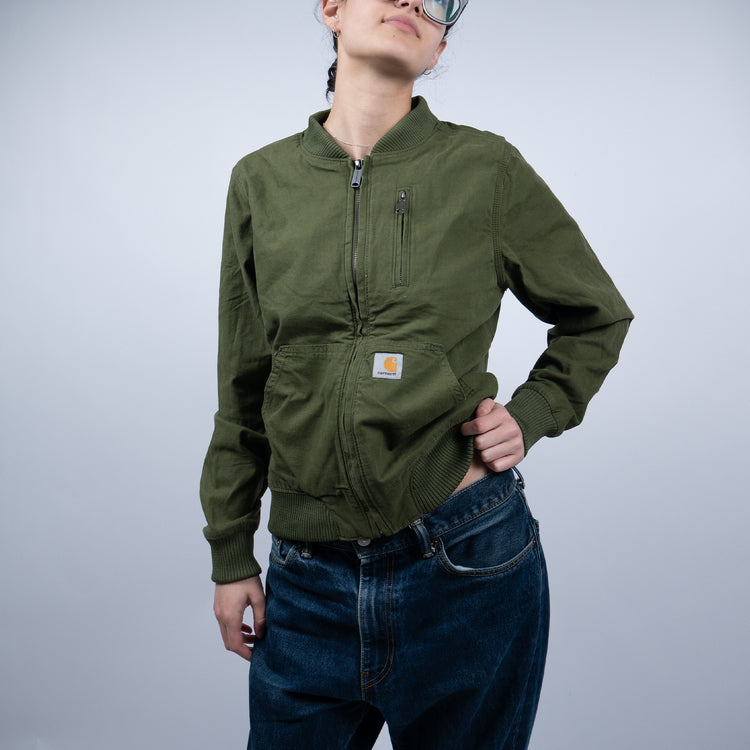 Carhartt Rugged Flex Canvas Jacket – Grün – Damen – Größe M