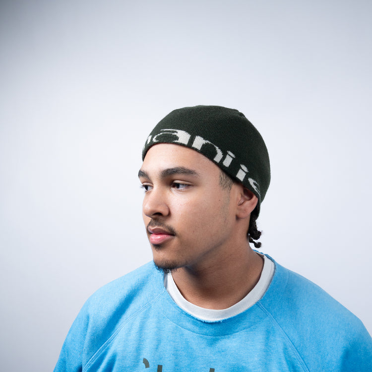 Armani Jeans Beanie – Khaki Grün – One Size