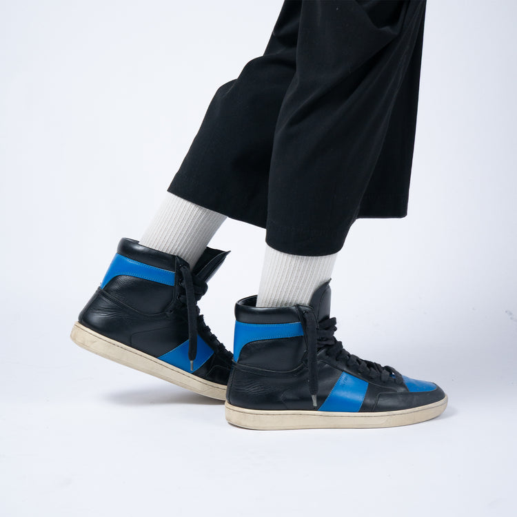Saint Laurent SL/10H Court Classic High Sneaker – Royal Blue – Größe 41